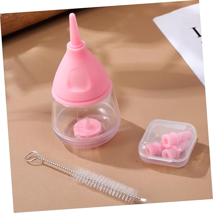 Pet Nursing Bottles Set Kitten Bottle Feeder Nipples Milk Pet Supplies