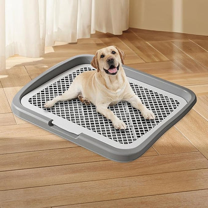 Dog Toilet Training, Toilet Puppy Pad Holder, Non-Slip, with Column, Dog Pee Holder, Training Pad for, Home, Dorm, Gray