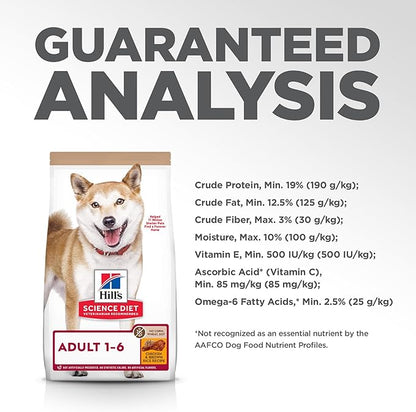 Hill's Science Diet Adult 1-6 No Corn, Wheat or Soy Dry Dog Food, Chicken, 4 lb. Bag