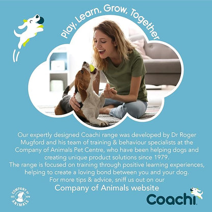 Coachi Training Line 10m Safe Training Outdoors, Recall Training, Dog & Puppy Socialisation, Lightweight, Waterproof, Perfect for Stopping Chasing. Suitable for Medium & Large Dogs & Puppies