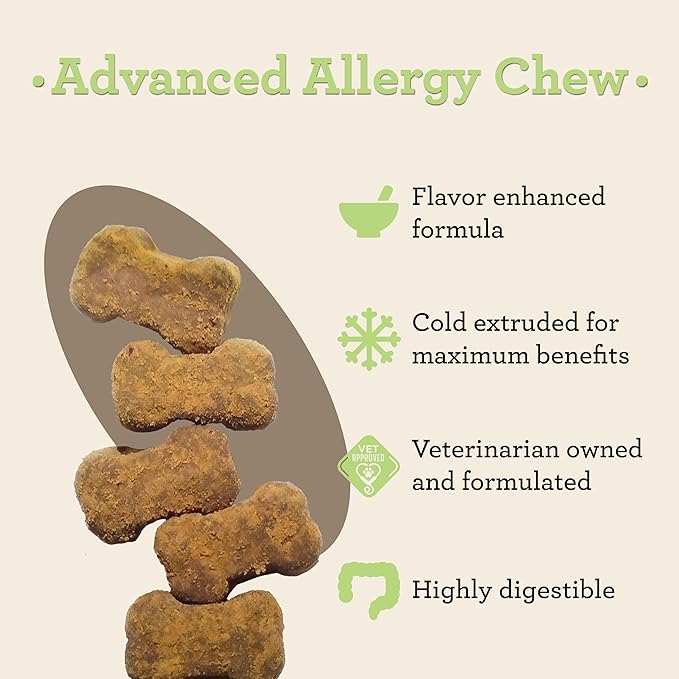VetPro Complete Dr. Joseph's Advanced Allergy and Itch Support for Dogs, 60 Count, Supports Seasonal Allergies, Itchy Skin, & Immunity, Enhanced with Salmon Oil, Probiotics & Colostrum