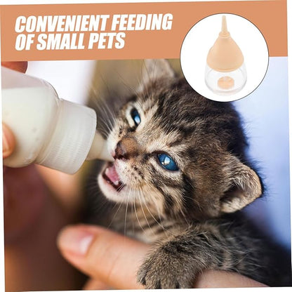 PET Nursing Bottle Kit Silicone Feeding Squeeze Milk Bottle for Kittens Puppies and Small Animals 100% Food-Grade Material Easy to Clean for Newborns