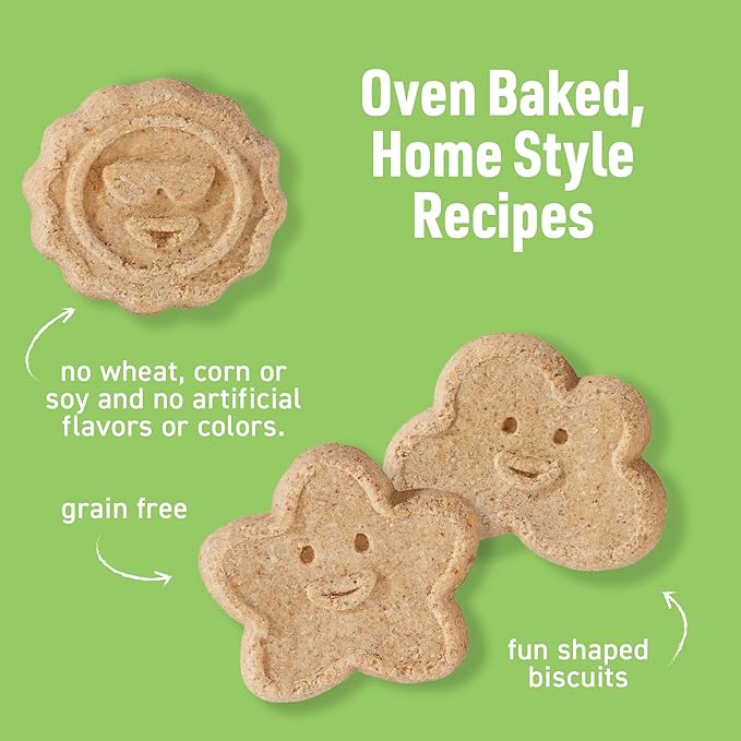 Cloud Star Wag More Bark Less - Dog Treats - Crunchy Biscuits - Grain Free Chicken & Sweet Potato - 14 oz Box