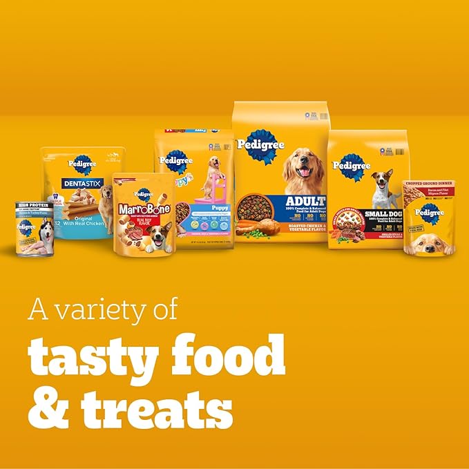 Pedigree Puppy Chopped Ground Dinner Wet Puppy Food with Lamb & Rice, Canned Dog Food, 13.2 oz. Cans, 12 Count