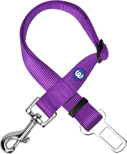 Blueberry Pet Dog Car Seat Belts - Dark Orchid Dog Car Leash & Tether, 1" x 16.5"-25.5" for Large Dogs, Safety Seat Belt for Car Harness, Friendly Dog Leash for Car, Pet Road Trip Essential