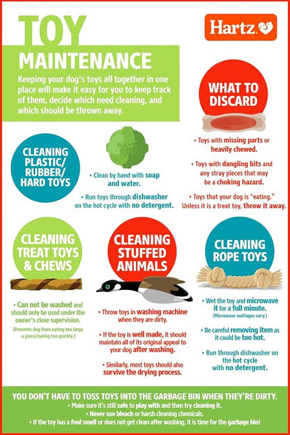 Hartz DuraPlay Bacon Scented Dog Toys for Medium Breeds, 1 Count