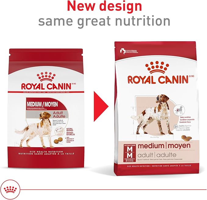 Royal Canin Size Health Nutrition Medium Adult Dry Dog Food, 30 lb Bag