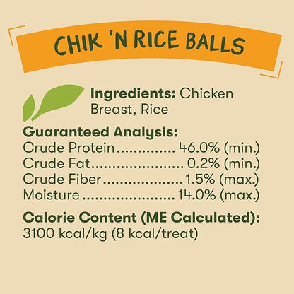 Pet 'n Shape Chik 'n Rice Balls Dog Treats - 1 Pound