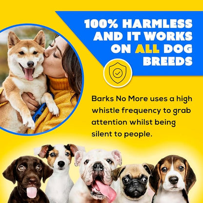 Barks No More Dog Training Device & Bark Deterrent - Stop Barking Without Hurting Your Pet - Just Point & Press!