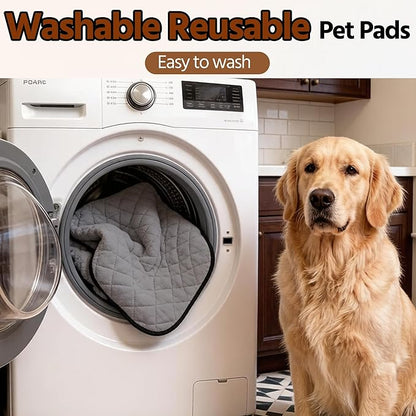 Washable Pee Pads for Dogs,Waterproof Dog Training Pads,Playpen Mat,Non-Slip Potty Pads,Super Absorbent Whelping Pads,Puppy Pad with Rounded Corn,Potty Pads (72x72(1 Pack))