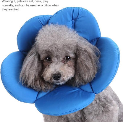 Dog Cone Collar, Wound Healing Protective Cone Surgery Recovery Collars Dog Donut Collar After Surgery Elizabethan Collar for Dogs Adjustable Soft Neck Cone for Small Pet (S)