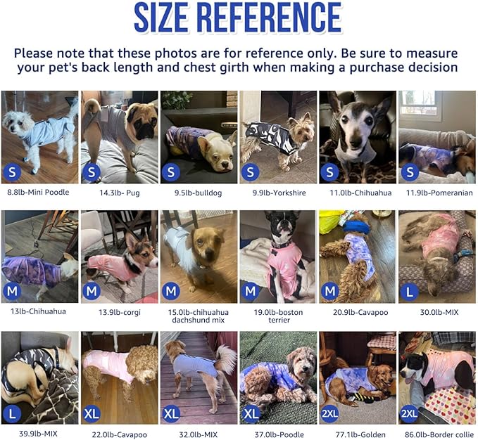 Lukovee Recovery Suit for Dogs, Zipper On Recovery Suit for Female Male Dog, Onesie Abdominal Wounds Cone E-Collar Alternative Prevent Licking Spay Recovery Suit (XXL,CF)