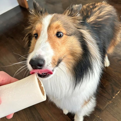 Cadet Stuffed Shin Bone, Long-Lasting Dog Chew Bones for Aggressive Chewers, High Protein Filled Bone Dental Chew for Dogs, Chicken Flavor Filling, 3-4" for Small Dogs