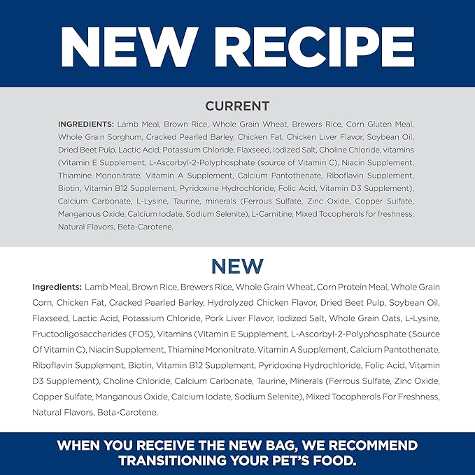 Hill's Science Diet Adult 1-5 Large Breed Recipe Dry Dog Food, Lamb Meal & Brown Rice, 33 lb. Bag