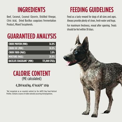 Nulo Premium Jerky Strips Dog Treats, Grain-Free High Protein Jerky Strips made with BC30 Probiotic to Support Digestive & Immune Health 5 Ounce (Pack of 1)