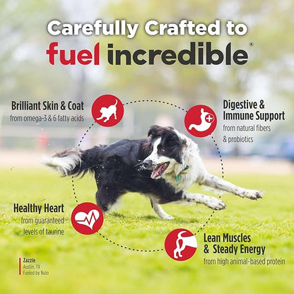 Nulo FreeStyle Adult Trim Dry Dog Food - High Protein Grain Free Dog Food for Healthy Weight Management, Natural Kibble with Probiotics, L-Carnitine and Fiber for Small, Medium, Large Breeds, 26lb Bag