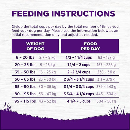 Wellness Complete Health Dry Dog Food with Grains, Made in USA with Real Meat & Natural Ingredients, All Breeds, Adult Dogs (Lamb & Barley, 30-lb) – With Nutrients for Immune, Skin, & Coat Support,