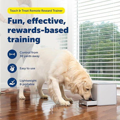 PetSafe Teach & Treat Remote Reward Trainer - Positive Reinforcement Trainer - Reward-Based Dog Training Tool - Lightweight - Battery Operated - Portable Pet Training Device