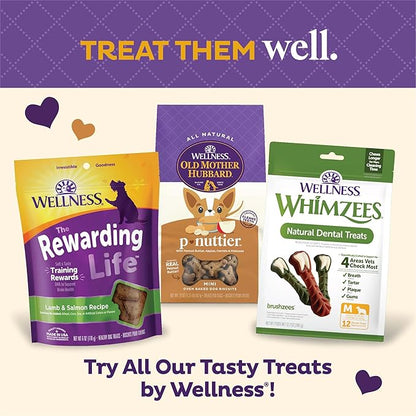 Old Mother Hubbard Wellness P-Nuttier Dog Biscuits,Natural,Training Treats,Peanut Butter Flavor,Mini Size,(6 Pound Box),(Pack of 2)