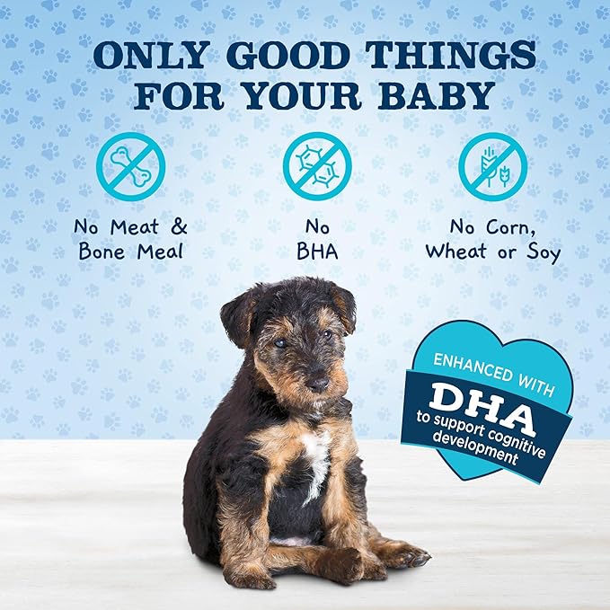Blue Buffalo Baby Blue Soft Biscuits with DHA, Natural Dog Treats for Puppies, Great for Training, with Chicken & Carrots, 8-oz Bag (Pack of 2)