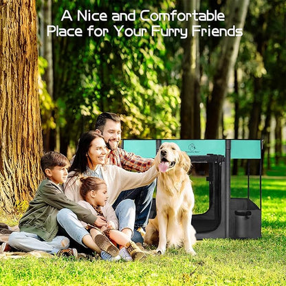 40x32x24 Inches Dog Playpen,Pet Playpen,Foldable Puppy Cat Playpen,Portable Exercise Kennel Tent Crate,Water-Resistant Breathable Shade Cover,Indoor Outdoor Travel Camping Use for Small Animals(L)