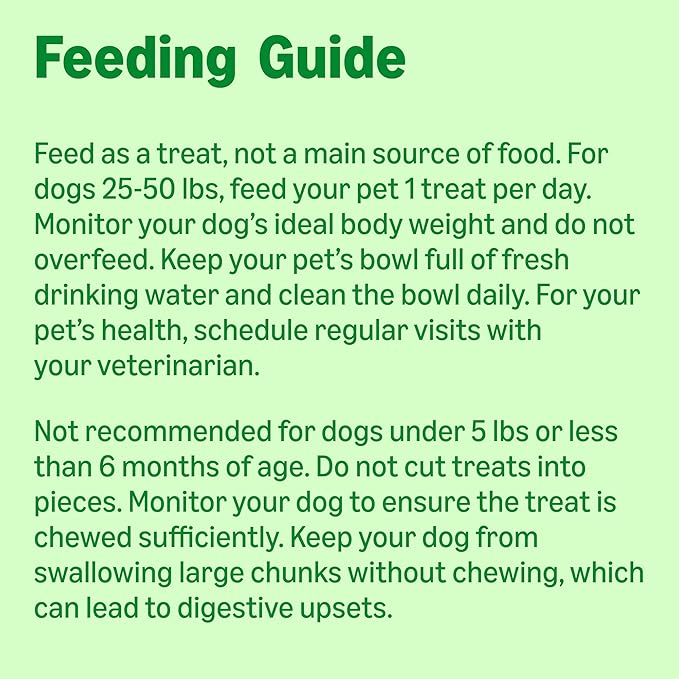 Amazon Basics Dental Dog Treats to Help Clean Teeth & Freshen Breath for Medium Dogs, Unflavored, Per Pack: 36 Count, 2.25 pounds (Previously Wag)