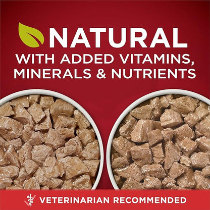 Purina ONE True Instinct Tender Cuts in Gravy with Real Turkey and Venison & with Real Chicken and Duck High Protein Wet Dog Food Variety Pack - 13 oz. Cans,(Pack of 24)