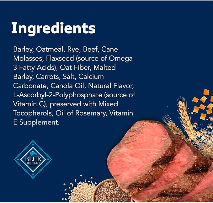 Blue Buffalo Health Bars Crunchy Dog Biscuits, Oven-Baked With Natural Ingredients, Beef, 16-oz Bag