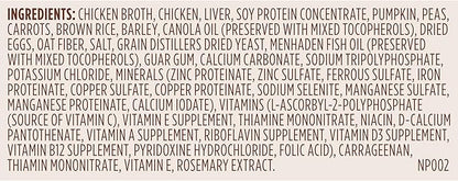 Nutrish Rachael Ray Wet Dog Food Chunks in Gravy Real Chicken & Veggies Recipe, 13 oz. Can, 12 Count