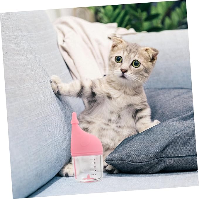SUPVOX Pet Feeder Bottle Soft Nipple Kitten and Puppy Nursing Bottle Milk Feeder for Newborn Pets Safe Milk Feeding
