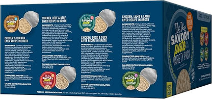 Tiki Dog Savory Pate Wet Dog Food, Variety Pack, 3 oz. Cup (10 Count)
