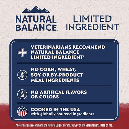 Natural Balance Limited Ingredient Reserve Grain Free Sweet Potato & Bison Dry Dog Food for Adults, Sensitive Stomach, 12 lb (Pack of 1)