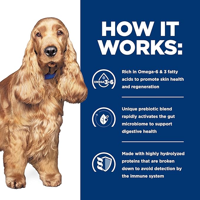 Hill's Prescription Diet z/d Skin/Food Sensitivities Dry Dog Food, Hydrolyzed Chicken, 25 lb. Bag