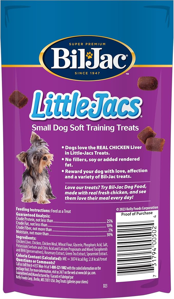 Bil-Jac Little Jacs Liver Treats,4oz Pack (Pack of 2)