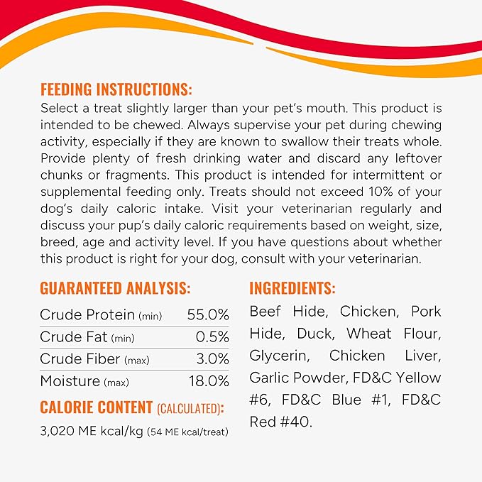 Good'n'Fun Triple Flavored Rawhide Kabobs for Dogs, Treat Your Dog 12-Ounce | 18 Count (Pack of 2)