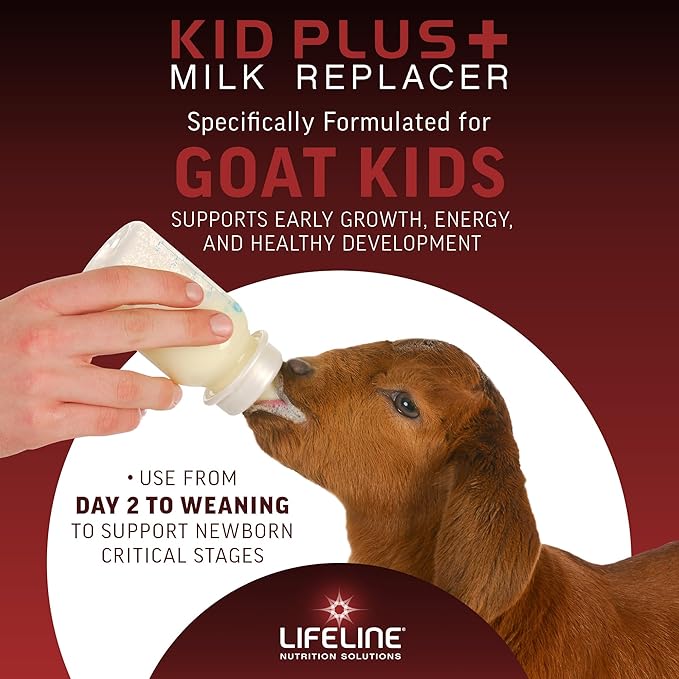 ANNUSO LIFELINE Kid Plus+ Milk Replacer, 6lb Bag - 23% Protein & 25% Fat - Enhanced with LifePulse for Added Support - Encourages Immunity, Digestion & Respiratory Health - Easy-Mix Powder