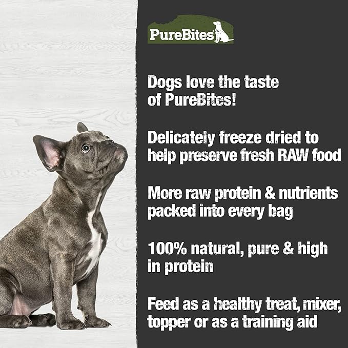 PureBites Beef Liver Freeze Dried Dog Treats, 1 Ingredient, Made in USA, 11oz