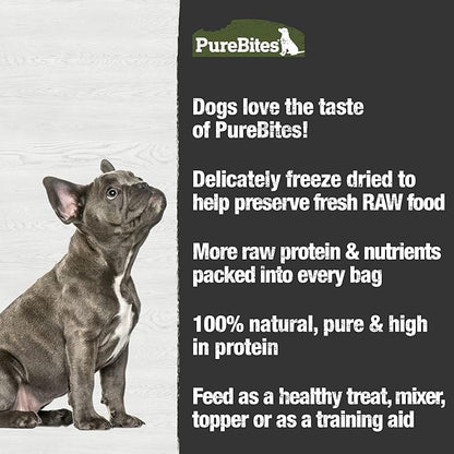 PureBites Beef Liver Freeze Dried Dog Treats, 1 Ingredient, Made in USA, 11oz