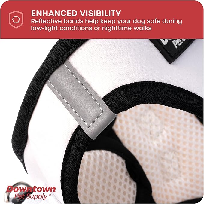 Downtown Pet Supply Step-in Dog Harness for Small Dogs - X-Small, Doodle - Adjustable, No Pull, Reflective Trim, Padded Mesh Fabric, Buckle Strap