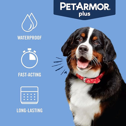 PetArmor Plus Flea and Tick Prevention for Dogs, X-Large Dog Flea and Tick Treatment, 1 Dose, Waterproof Topical, Fast Acting, for X-Large (89-132 lbs)