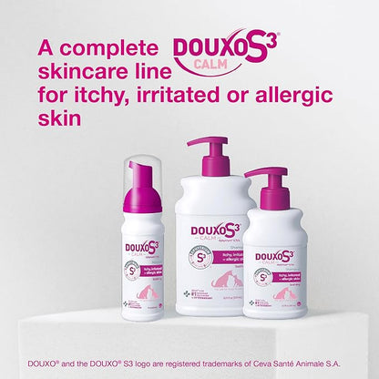 Douxo S3 Calm Shampoo, Contains 0.75% Ophytrium, Soothing, For Itchy, Irritated or Allergic Skin, For Dogs and Cats, 16.9 fl. oz. (500mL)
