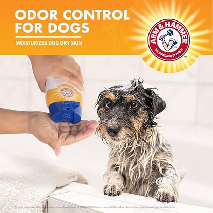 Arm & Hammer Deodorizing Dog Shampoo with Baking Soda for Odor Control, Tearless Moisturizing Formula for Sensitive Skin, Fresh Kiwi Blossom Scent, Safe for Dogs and Puppies, 20 Fl Oz - 2 Pack