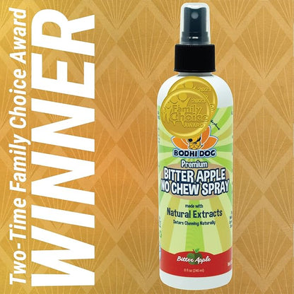 Bodhi Dog Bitter Apple No Chew Spray - Natural Training Aid for Dogs & Puppies - Discourages Pet from Chewing and Biting on Furniture, Shoes, Plants & More - Safe, Humane - Made in USA (8 Fl Oz)