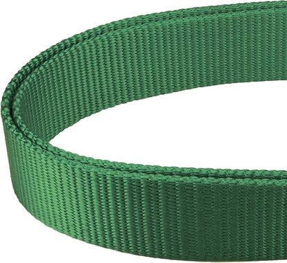 Mikivery Martingale Dog Collar Nylon Adjustable and Safety Training Colourful Comfortable Metal Buckle Pet Collars for Small Medium and Large Dogs(Dark Green,M)