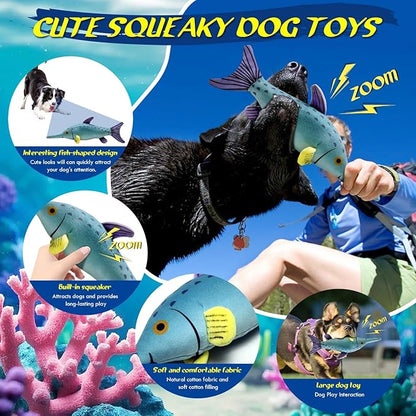 Large Squeaky Dog Chew Toy, Ideal Dog Toys for Chewers, for Small and Medium Breed Puppies or Dogs