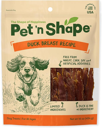 Pet 'n Shape Duck Breast Jerky Dog Treats - 16 Ounce