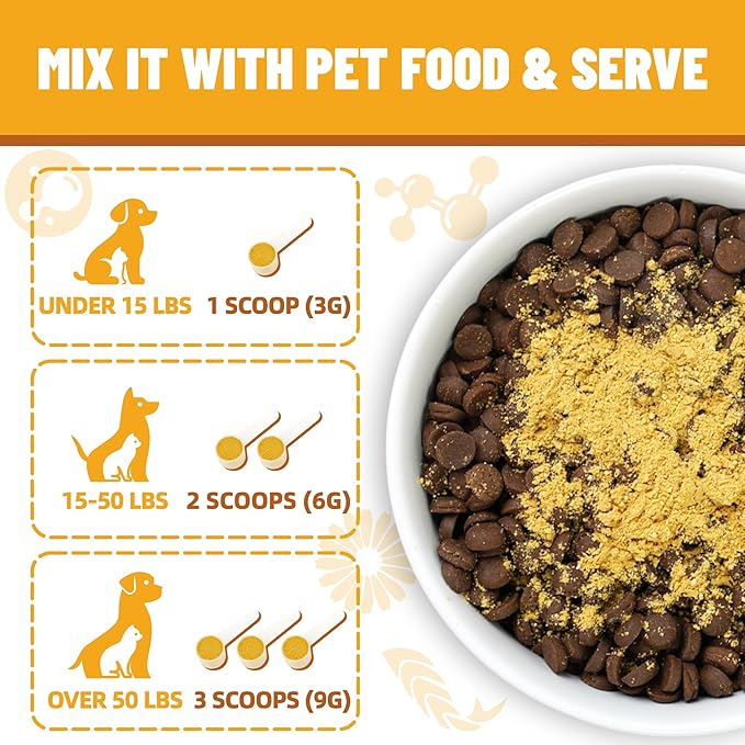 Just Try L-Lysine Powder Lysine for Cats Lysine Cat Immune Support for Dogs Lysine Supplement Cat Health Supplies 7 OZ