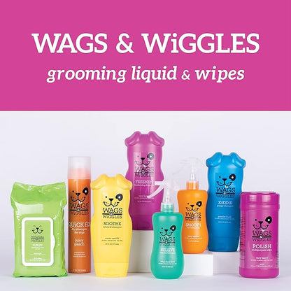 Wags & Wiggles Freshen Deodorizing Wipes for Dogs -Eliminate Odors from Your Dog's Coat -Fresh Strawberries | Easy and Convenient Way to Freshen Your Pet Without A Bath, FF12825, 100 Count (Pack of 2)