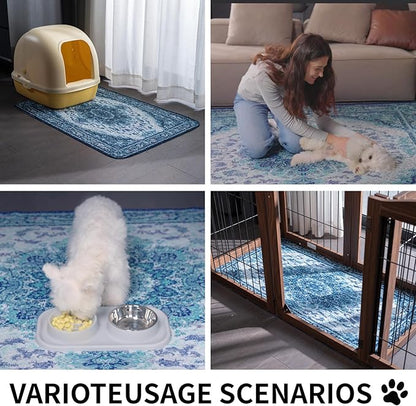 Washable Pee Pads for Dogs, Reusable Puppy Potty Training Pads, Ultra-Absorbent Thick Waterproof Leak-Proof Non-Slip Pads & Mat for Crate, Playpen, Floor, Whelping & Housebreaking , 2 Pack 36"x48"