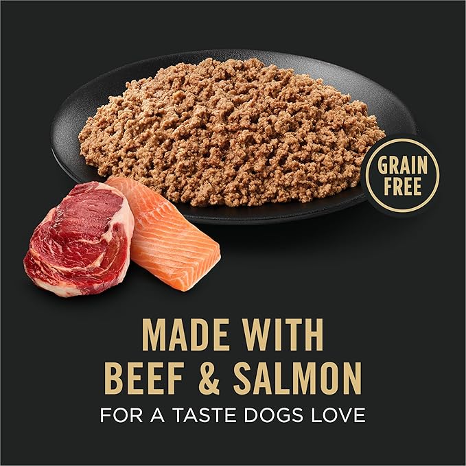 Purina Pro Plan Dog Food Grain Free, Classic Beef and Salmon Entrée - 13 oz. Cans,(Pack of 24)